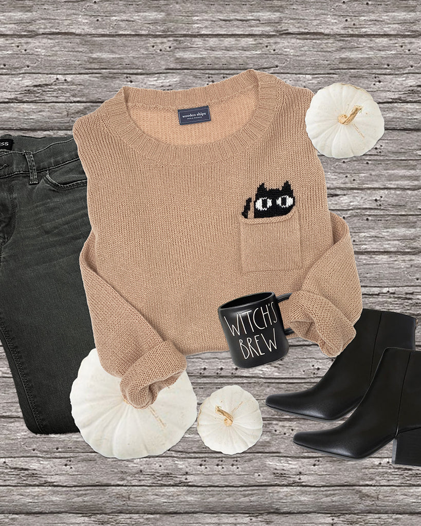 Cat sweater pocket hotsell