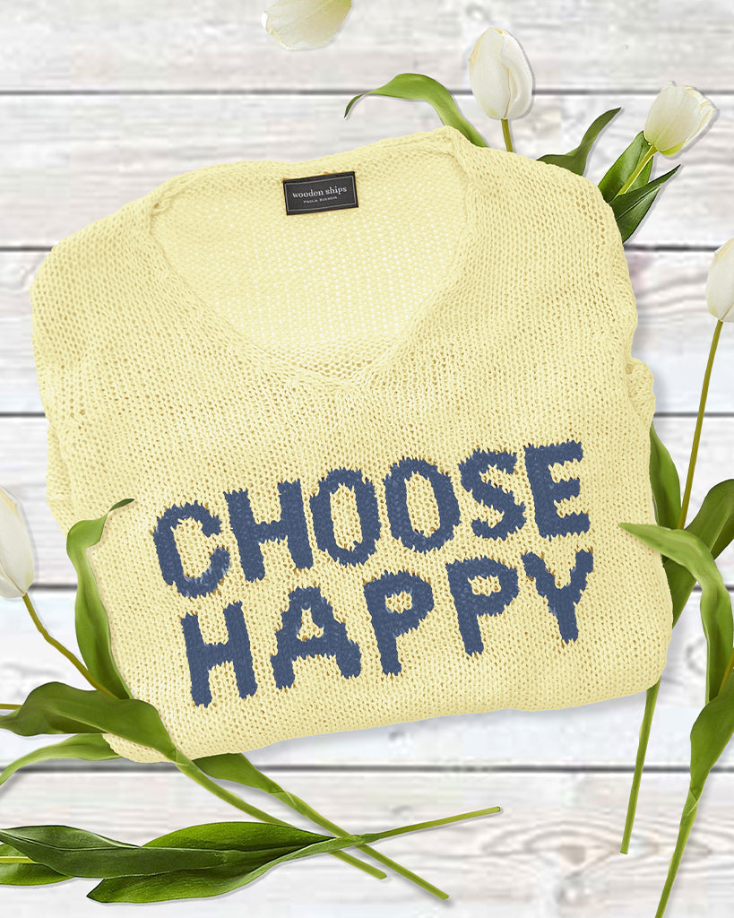 CHOOSE HAPPY V COTTON