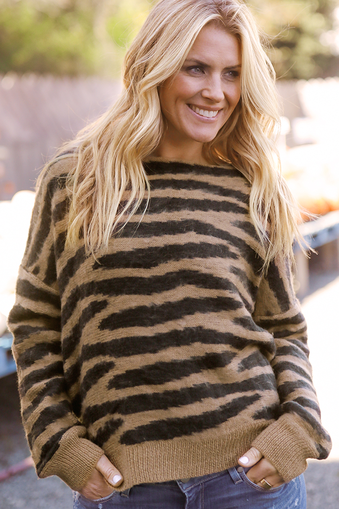 Women's Zebra Rib Crew Sweater's | Wooden Ships Knits